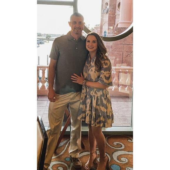 DIANE VON FURSTENBERG Blue Printed Shift Shirt Collar Neck Beata Dress Size 2 - Picture 12 of 12